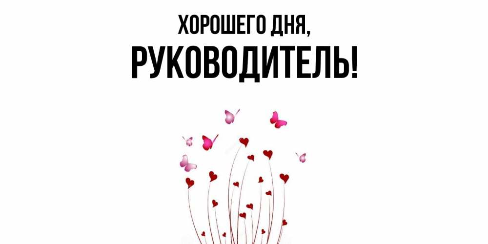 Картинка Хорошего дня, Руководитель