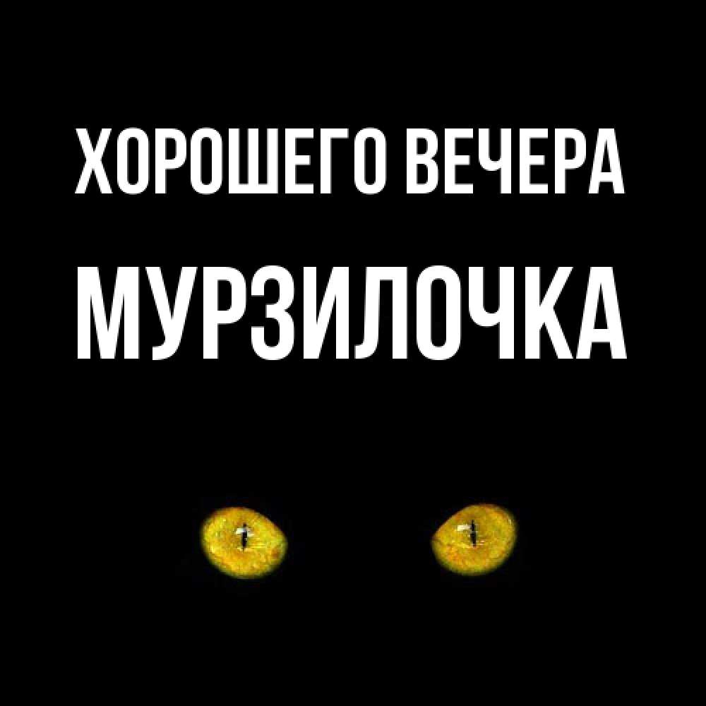 Картинка Хорошего вечера, мурзилочка