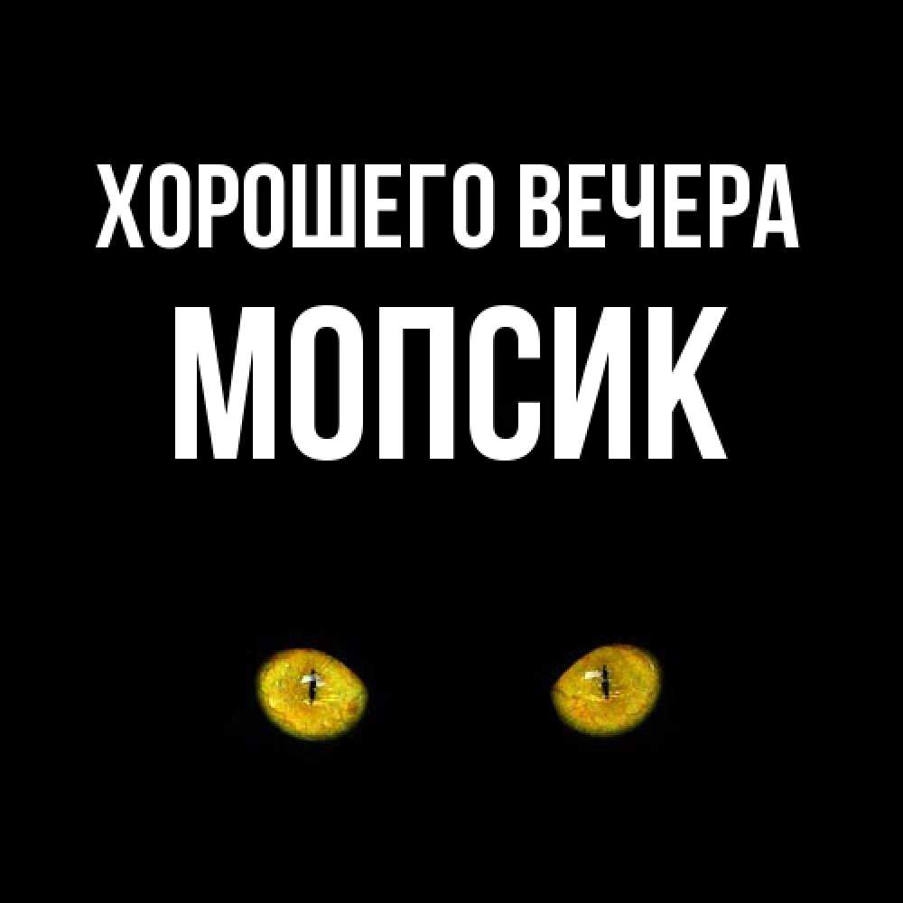 Картинка Хорошего вечера, мопсик