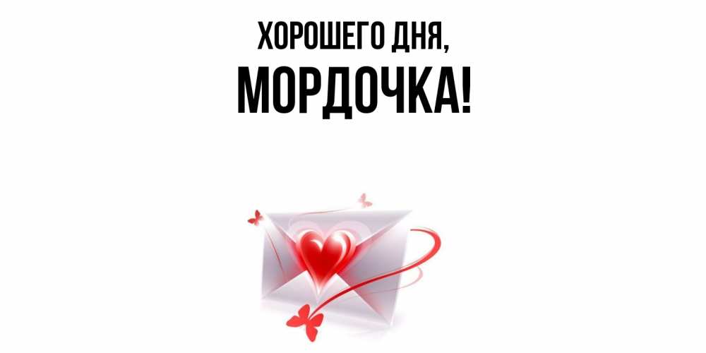 Открытка  для любимых и родных. мордочка, Хорошего дня  