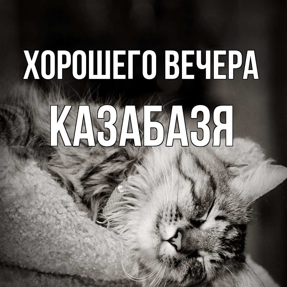 Открытка  для любимых и родных. казабазя, Хорошего вечера  