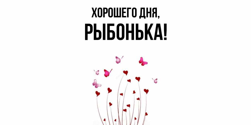 Открытка  для любимых и родных. рыбонька, Хорошего дня  