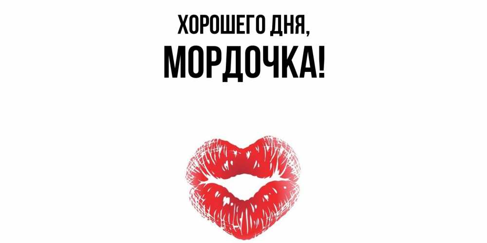 Открытка  для любимых и родных. мордочка, Хорошего дня  