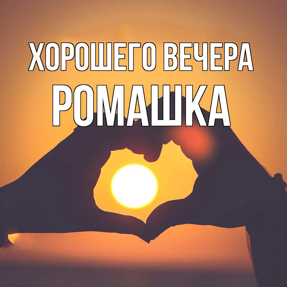 Открытка  для любимых и родных. ромашка, Хорошего вечера  
