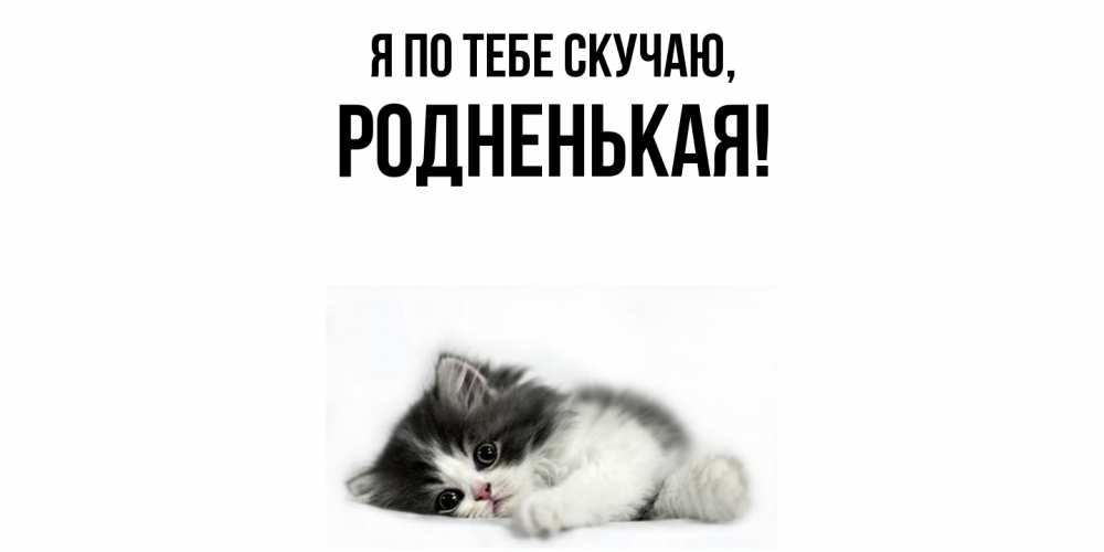 Картинка Я по тебе скучаю, родненькая