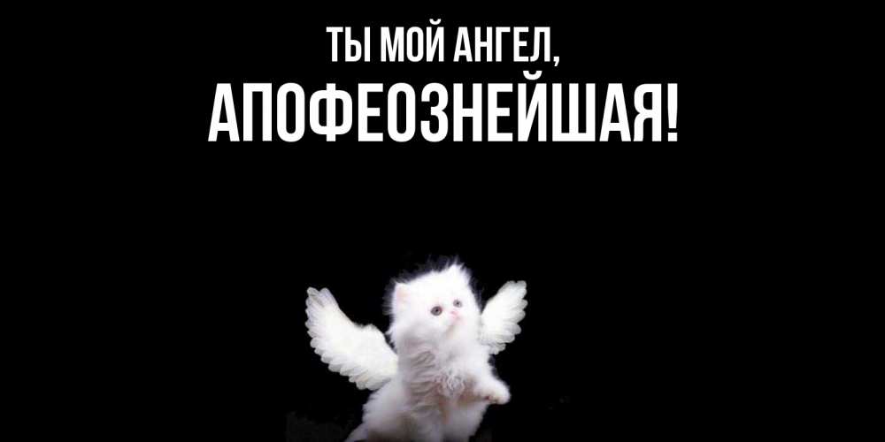 Открытка  для любимых и родных. апофеознейшая, Ты мой ангел  