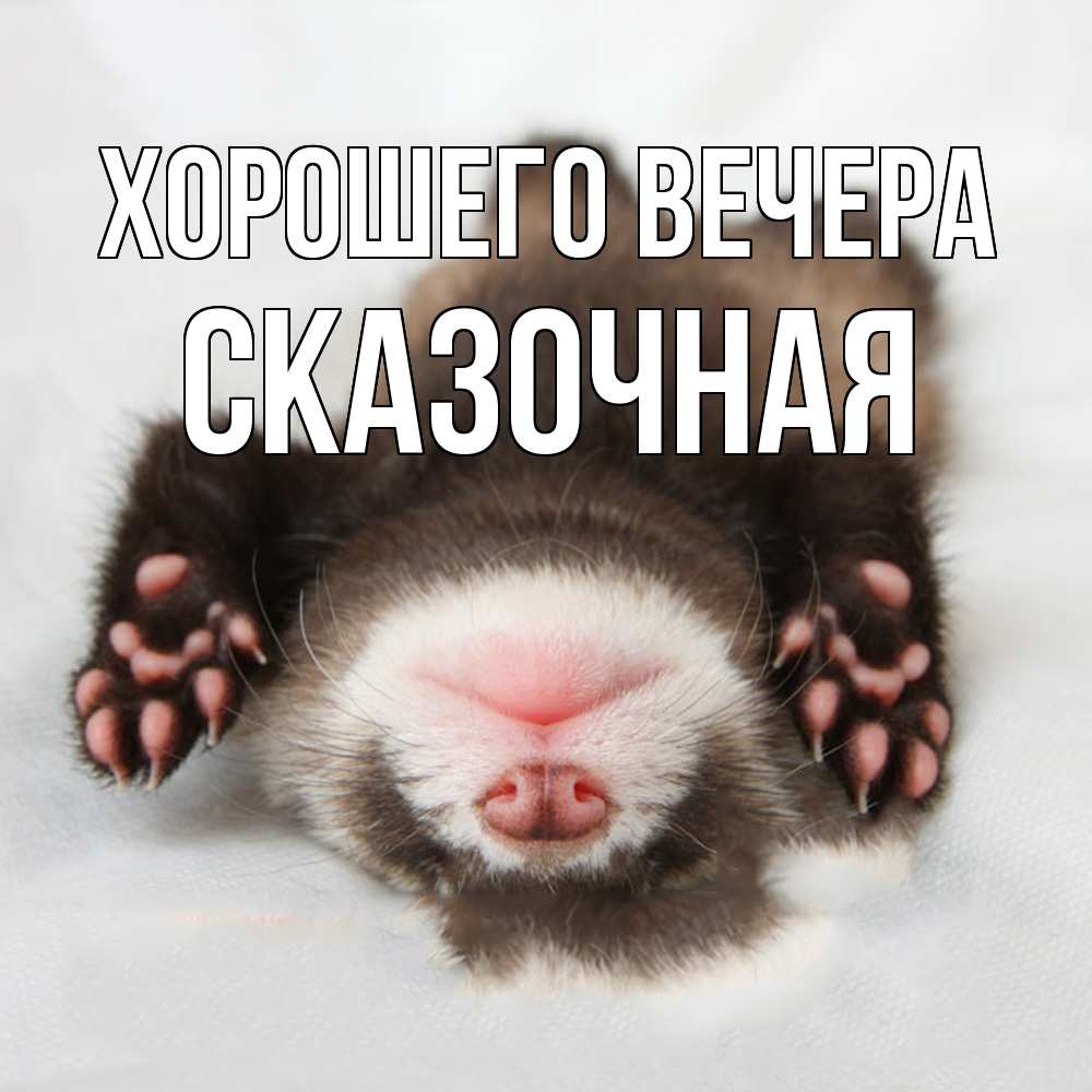 Открытка с именем, сказочная, Хорошего вечера