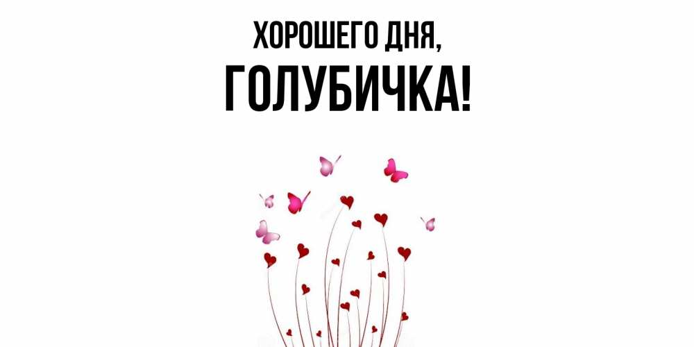 Открытка  для любимых и родных. голубичка, Хорошего дня  