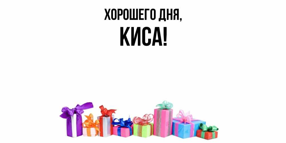 Открытка  для любимых и родных. киса, Хорошего дня  