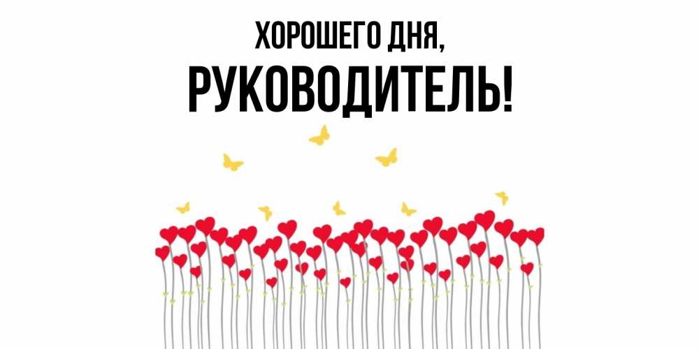 Картинка Хорошего дня, Руководитель