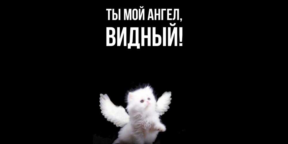 Открытка  для любимых и родных. видный, Ты мой ангел  