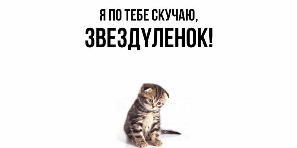 Картинка Я по тебе скучаю, звездyленок