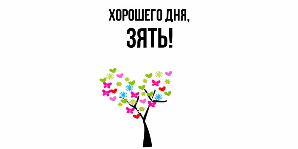 Открытка  для любимых и родных. Зять, Хорошего дня  