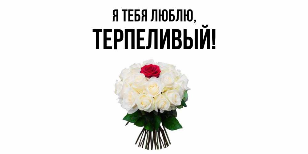 Открытка  для любимых и родных. терпеливый, Я тебя люблю  