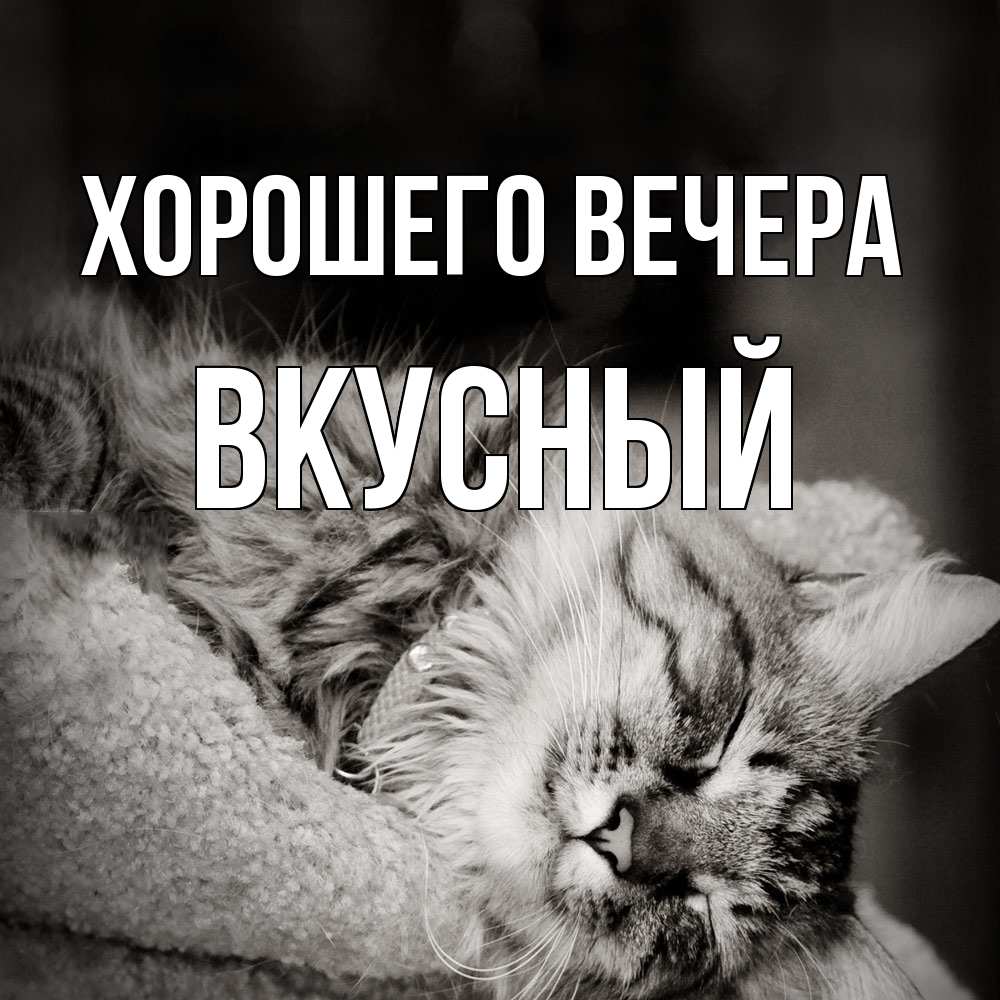 Открытка  для любимых и родных. вкусный, Хорошего вечера  