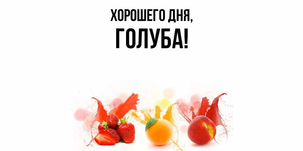 Открытка  для любимых и родных. голуба, Хорошего дня  