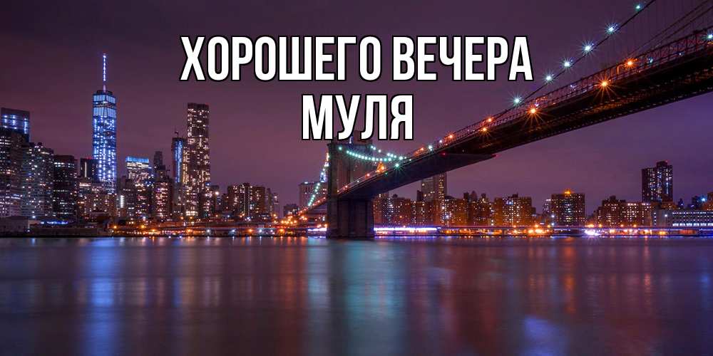 Картинка Хорошего вечера, муля