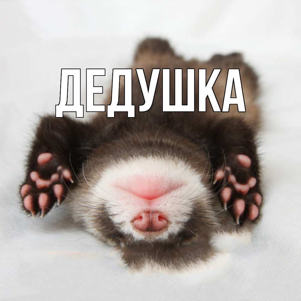 Открытка с именем, Дедушка, 