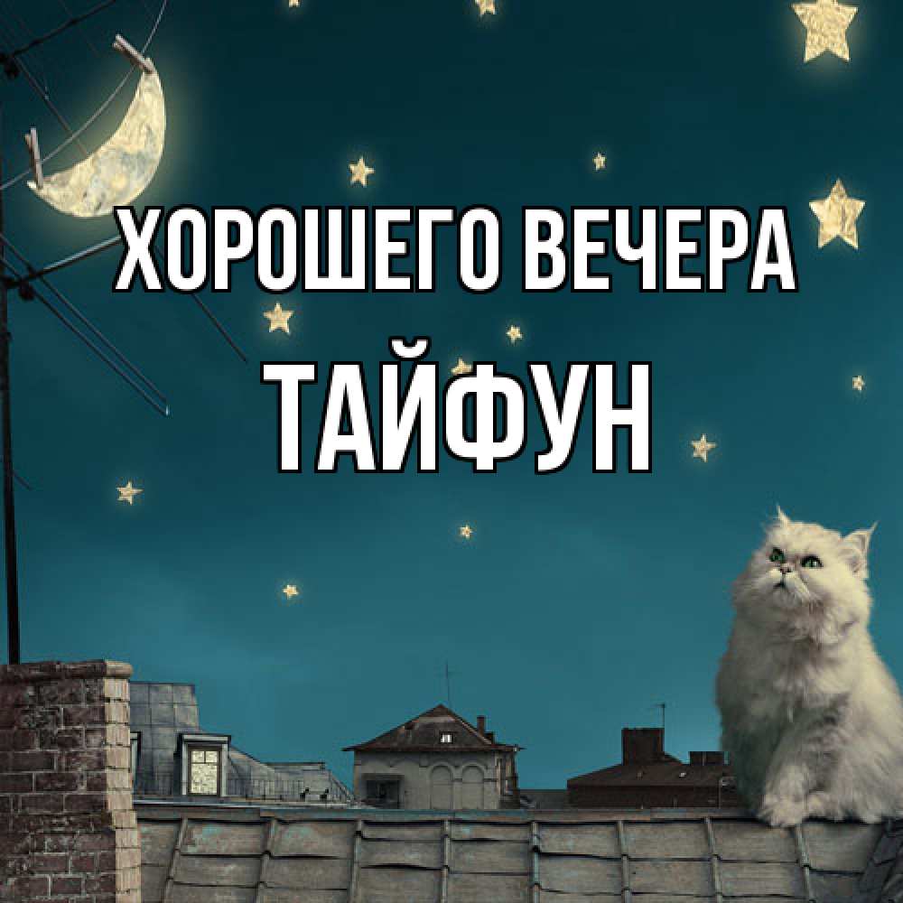 Картинка Хорошего вечера, тайфун