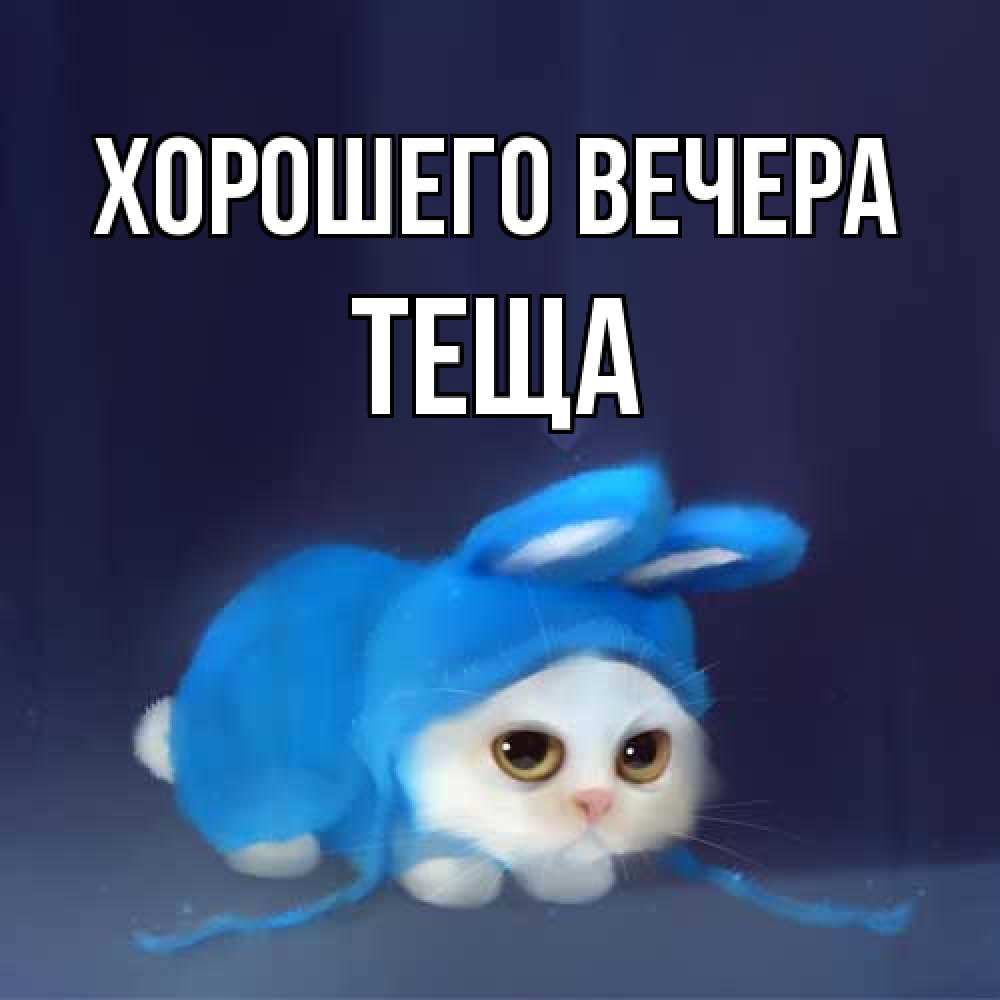 Открытка  для любимых и родных. Теща, Хорошего вечера  