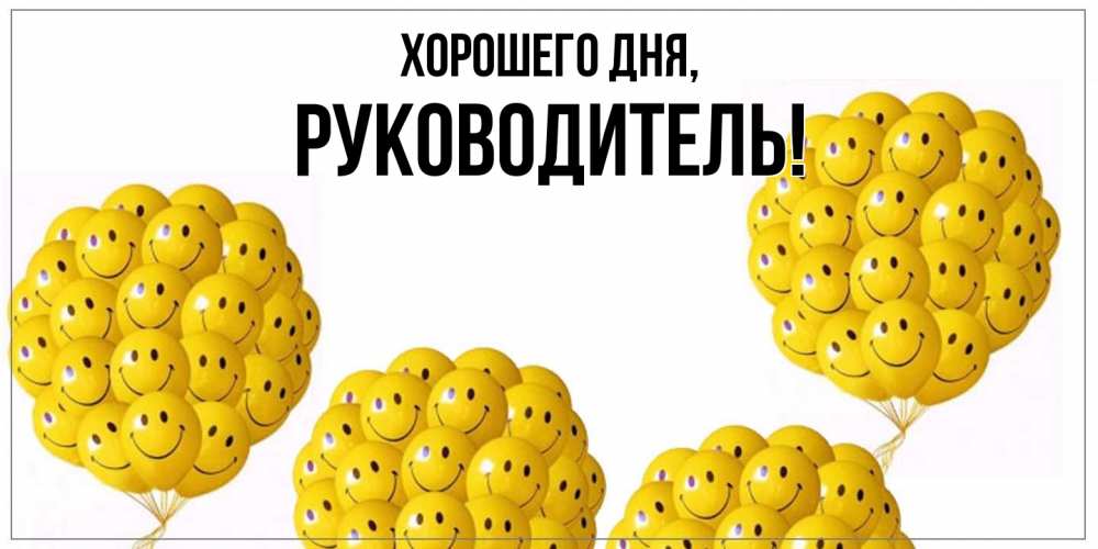 Открытка  для любимых и родных. Руководитель, Хорошего дня  
