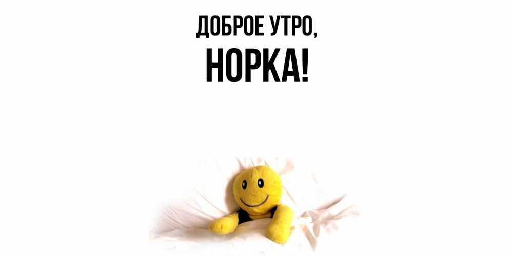 Открытка  для любимых и родных. норка, Доброе утро  