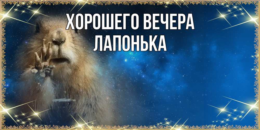 Картинка Хорошего вечера, лапонька