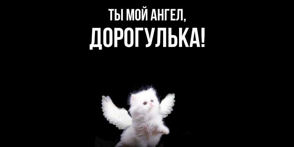 Открытка  для любимых и родных. дорогулька, Ты мой ангел  
