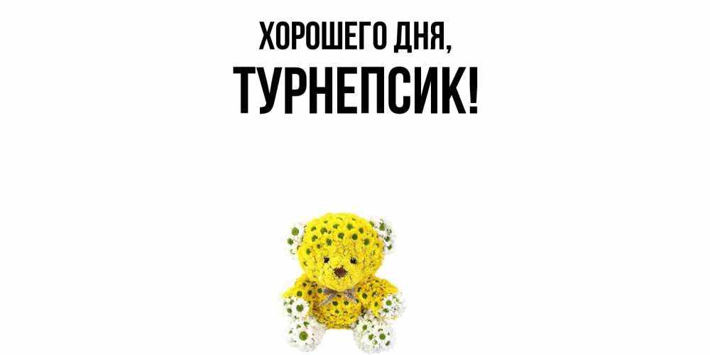 Открытка  для любимых и родных. турнепсик, Хорошего дня  