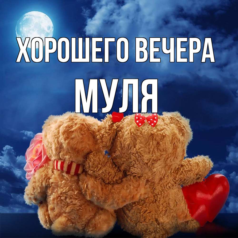 Картинка Хорошего вечера, муля