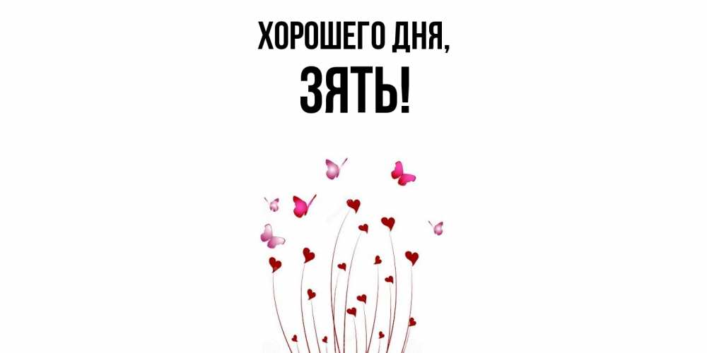 Открытка  для любимых и родных. Зять, Хорошего дня  