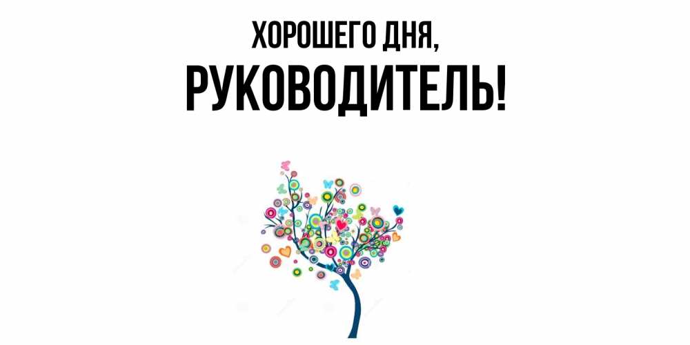 Картинка Хорошего дня, Руководитель