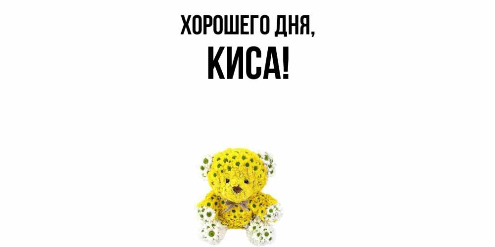 Открытка  для любимых и родных. киса, Хорошего дня  