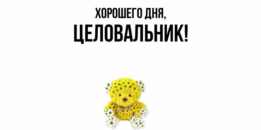 Открытка  для любимых и родных. целовальник, Хорошего дня  