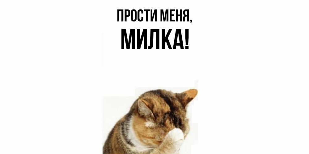 Картинка Прости меня, милка