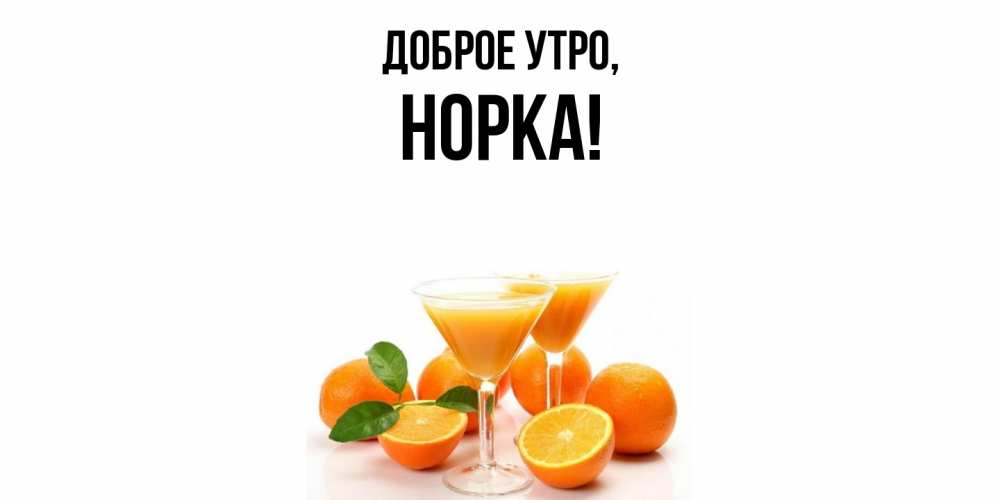 Открытка  для любимых и родных. норка, Доброе утро  