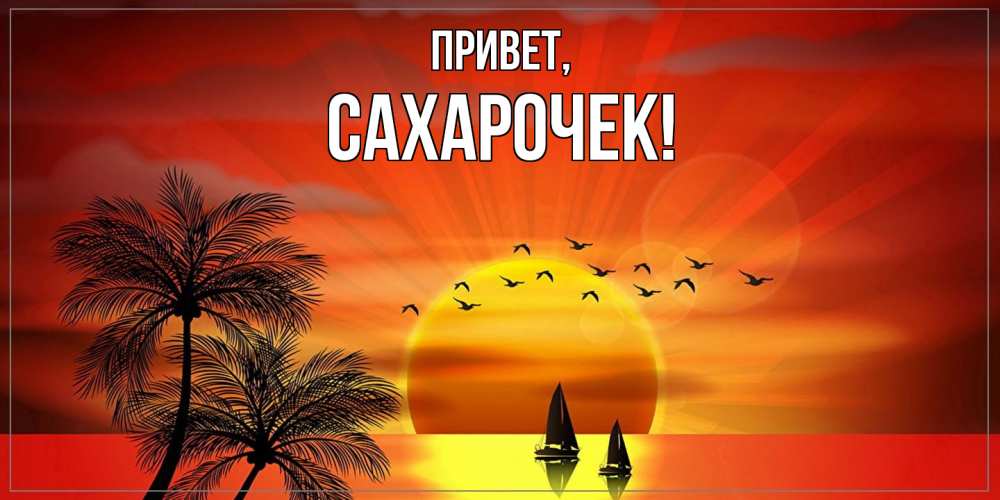 Открытка  для любимых и родных. сахарочек, Привет  