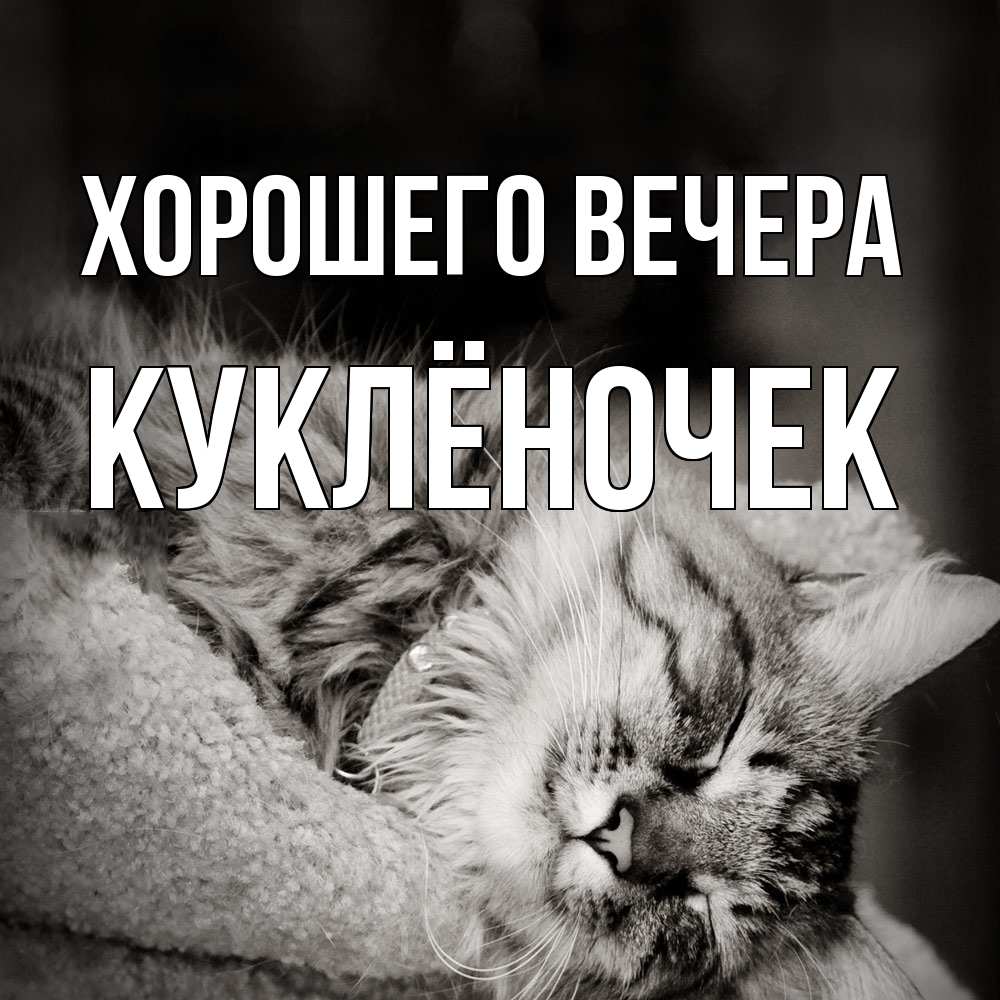 Картинка Хорошего вечера, куклёночек