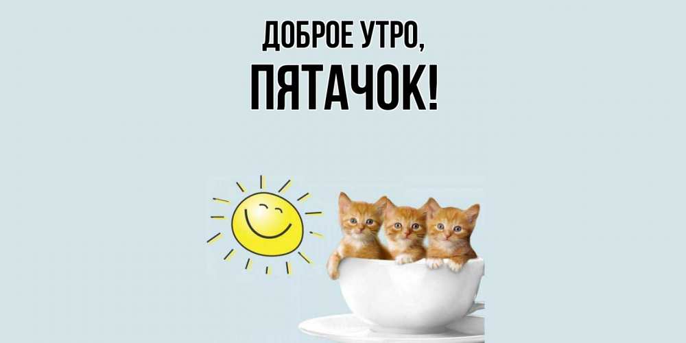 Открытка  для любимых и родных. пятачок, Доброе утро  