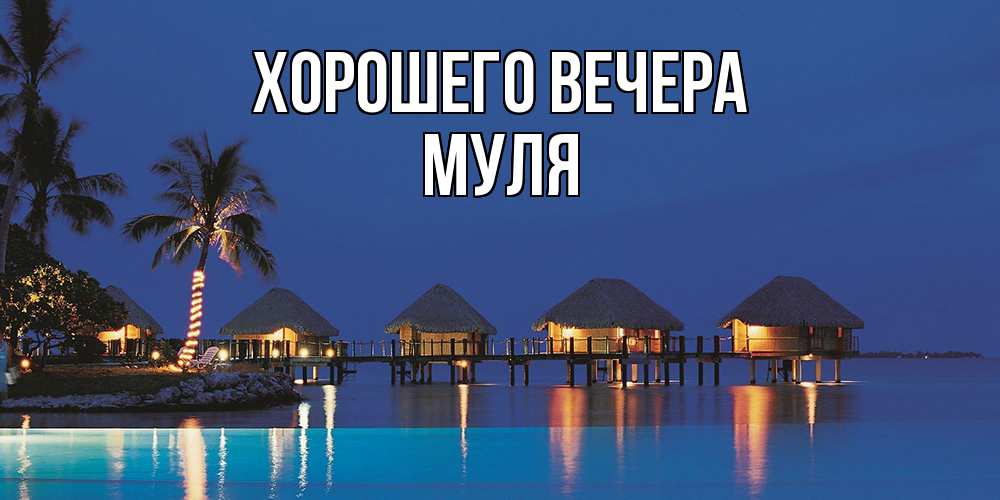 Картинка Хорошего вечера, муля