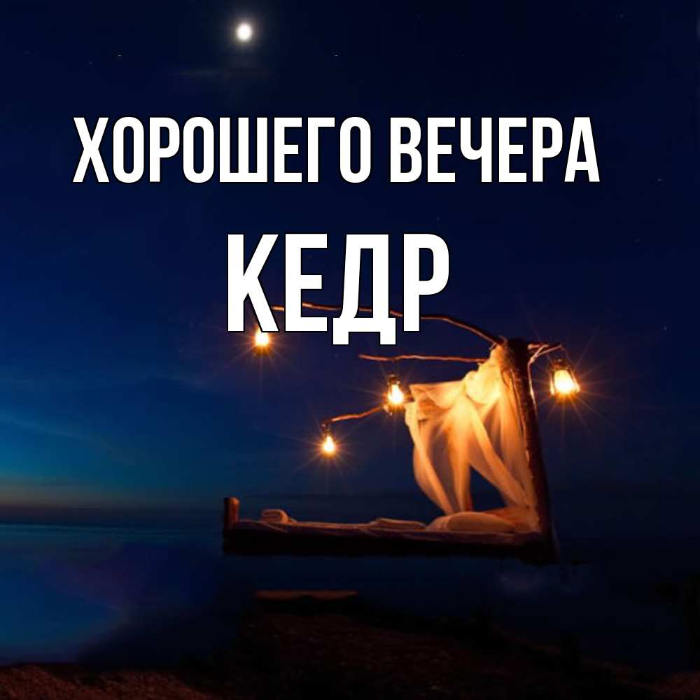 Картинка Хорошего вечера, кедр