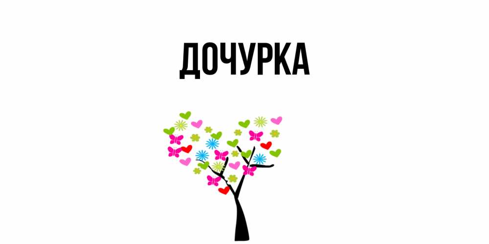 Открытка с именем, Дочурка, 