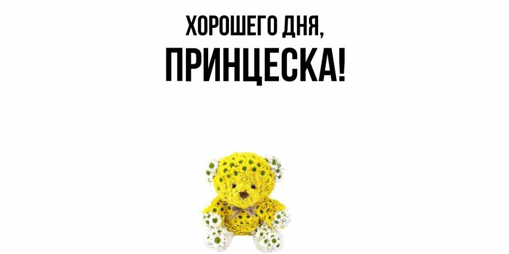 Открытка  для любимых и родных. принцеска, Хорошего дня  