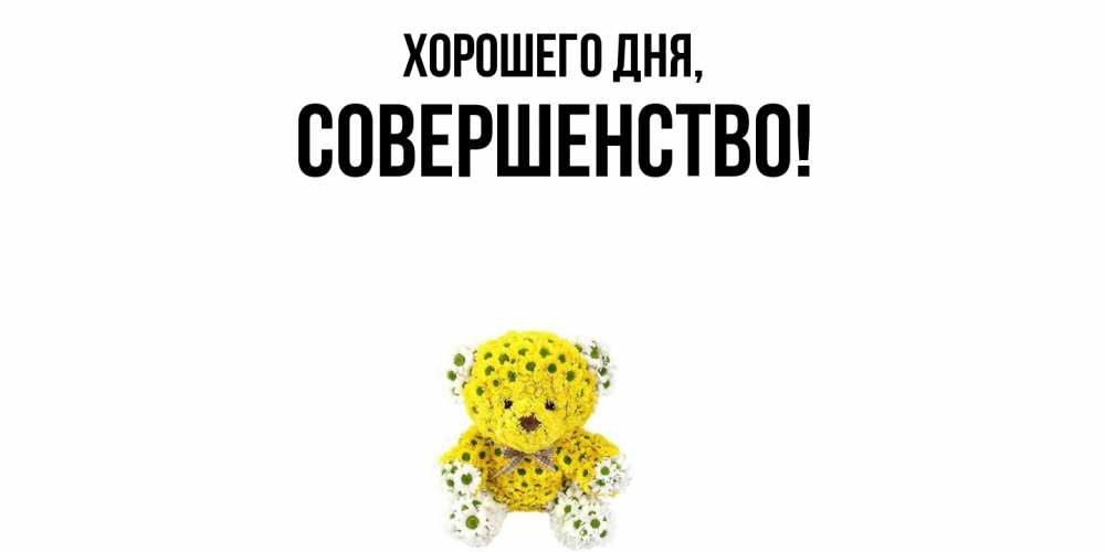 Открытка  для любимых и родных. совершенство, Хорошего дня  