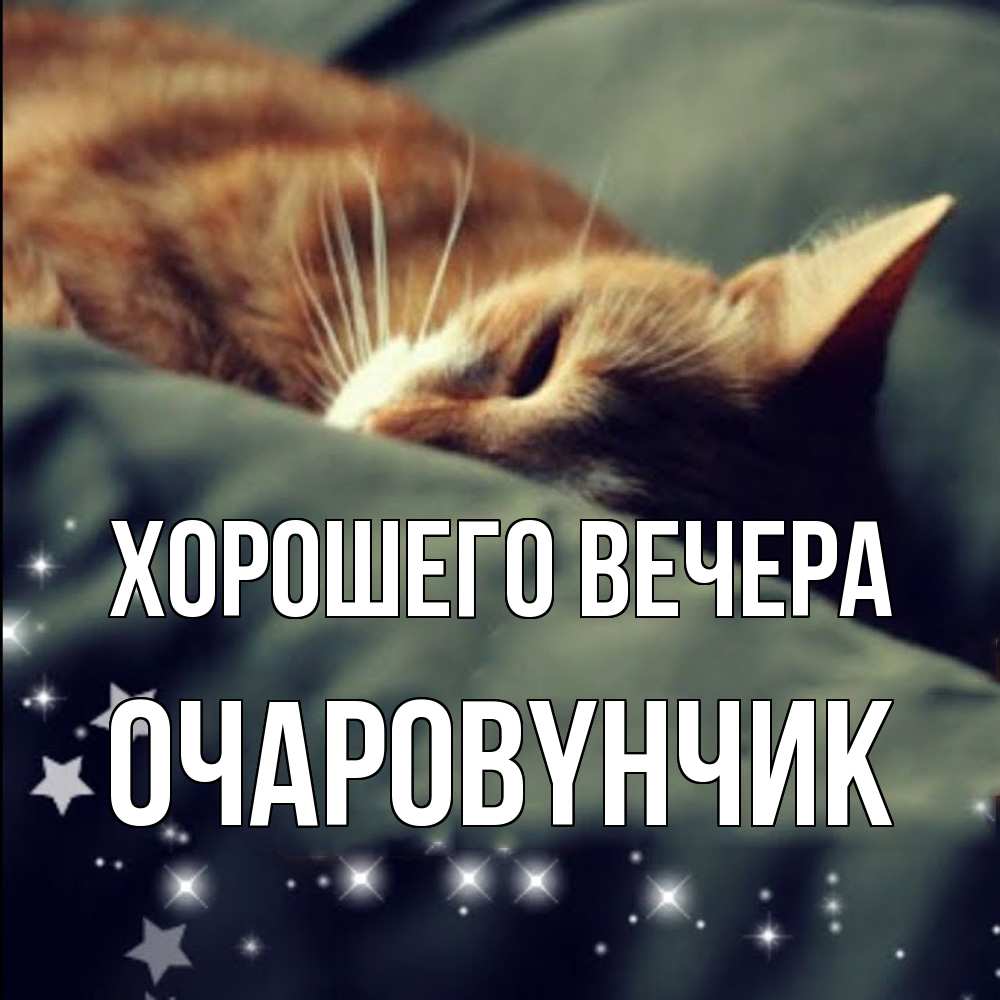 Открытка с именем, очаpовyнчик, Хорошего вечера