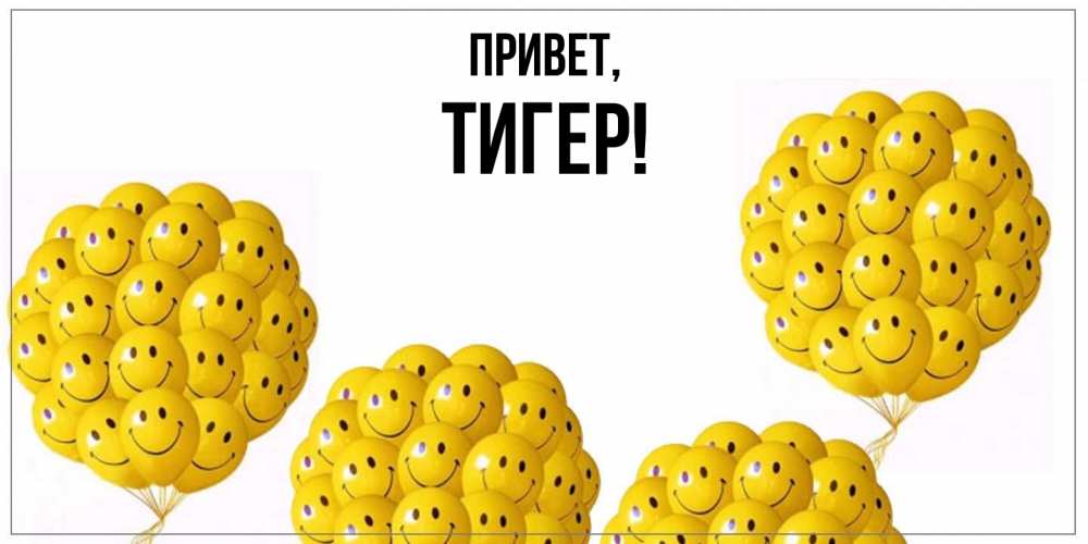 Открытка  для любимых и родных. тигер, Привет  